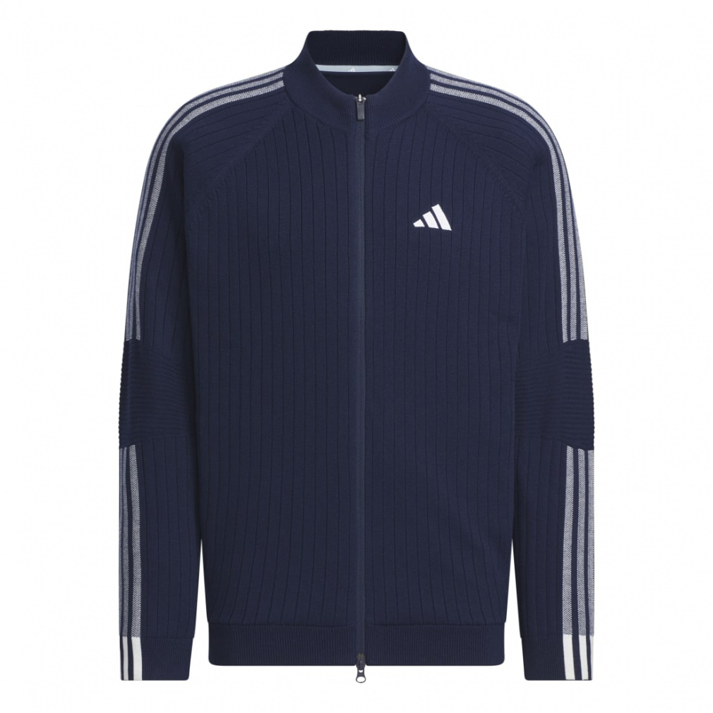 アディダス ゴルフウェア セーター 秋 冬 スリーストライプス 防風 長袖 ライニングセーター (HY0956) メンズ adidas