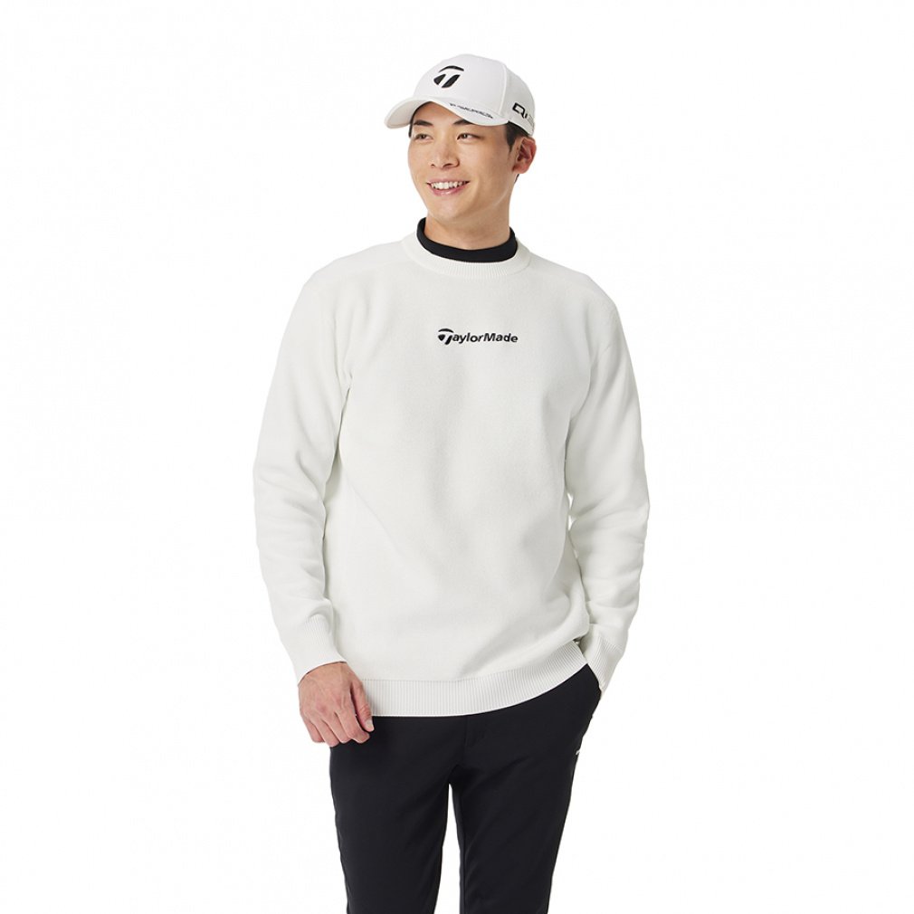 テーラーメイド ゴルフウェア 長袖セーター 秋 冬 M ダブルフェイスセーター (UN974) メンズ TaylorMade