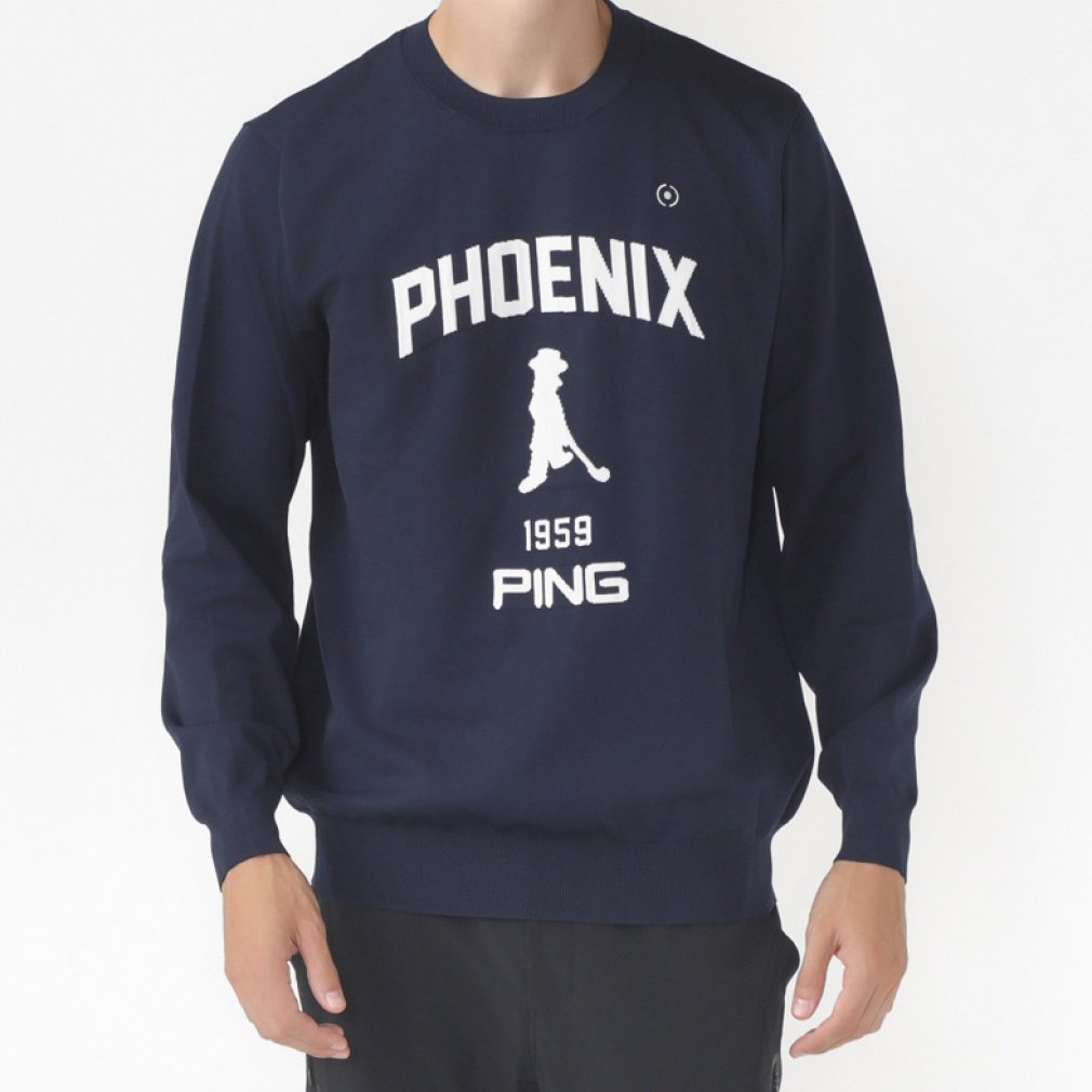 ピン ゴルフウェア 長袖セーター 秋 冬 23FW軽量ニット (6213270801