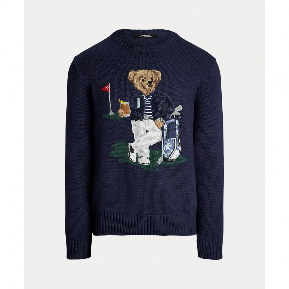 ラルフローレン ゴルフウェア 長袖セーター 秋 冬 Polo ベア パフォーマンス セーター (FW24-2111) メンズ RALPH LAUREN