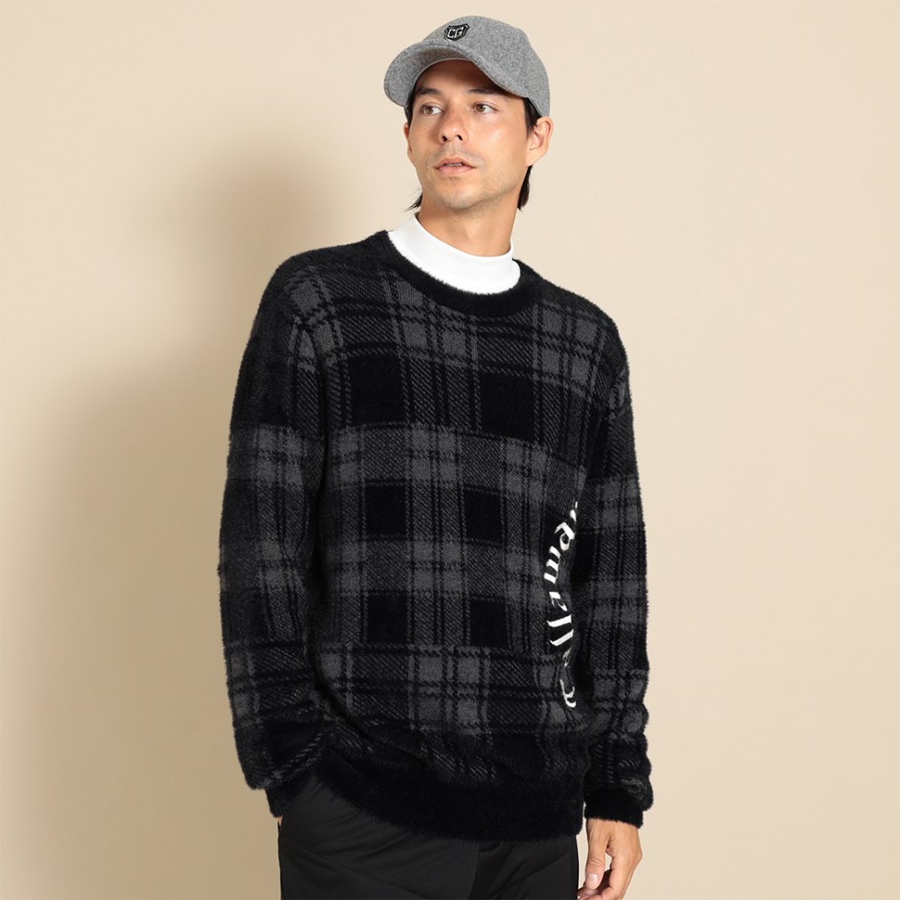 キャロウェイ ゴルフウェア 長袖セーター 秋 冬 クルーネックニット (C23218106) メンズ Callaway