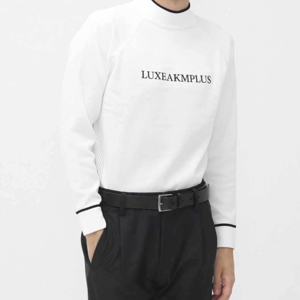 リュクスエイケイエムプラス ゴルフウェア 長袖セーター 秋 冬 LIGHT MOCK NECK KNIT (LAK-24050) メンズ LUXE AKM PLUS