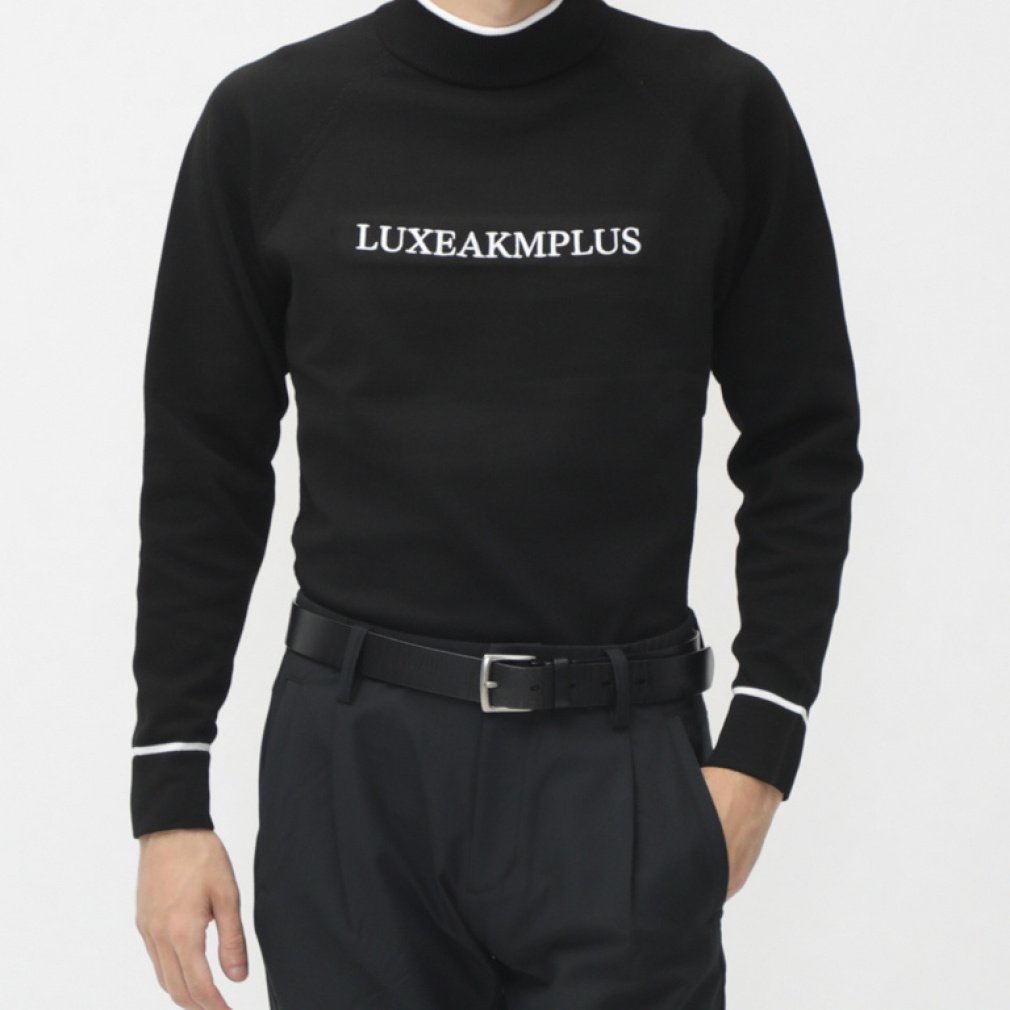 リュクスエイケイエムプラス ゴルフウェア 長袖セーター 秋 冬 LIGHT MOCK NECK KNIT (LAK-24050) メンズ LUXE AKM PLUS