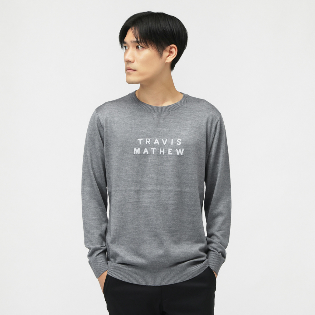 gBX}V[ StEFA Z[^[ H ~ L/S Crewneck Sweater (7AM044) Y TravisMathew
