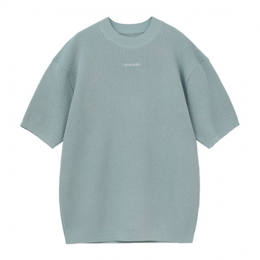 S/S Waffle mock-neck Knit 0388624605