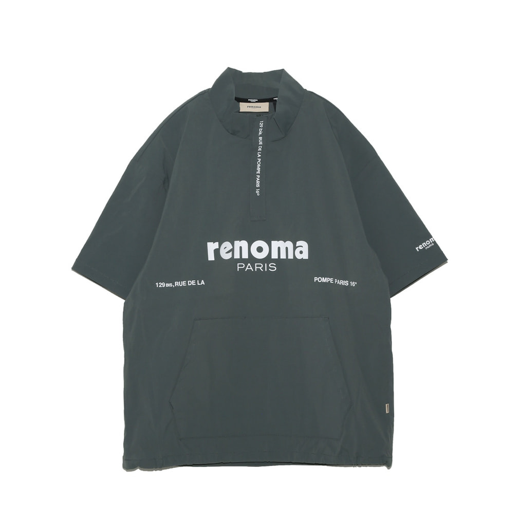 レノマ ゴルフウェア 半袖ウインドブレーカー 秋 冬 BASIC HALF ZIP JK