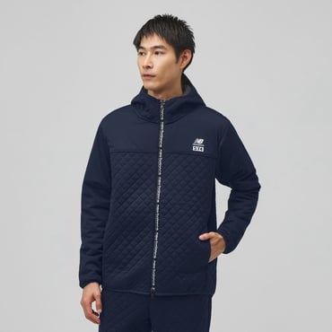 QUILTED FULL ZIP HOODIE 0126220004