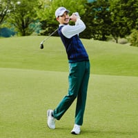 チェック柄 ポリエステルニット ベスト TR-1V1533V