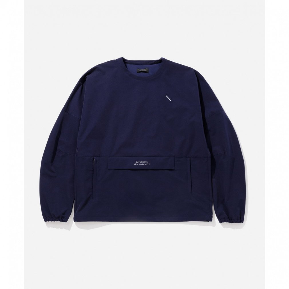 サタデーズニューヨークシティ ゴルフウェア 長袖ウインドブレーカー 春 夏 Lightweight Pull Over (BGL-13020) メンズ SATURDAYS NEW YORK CITY