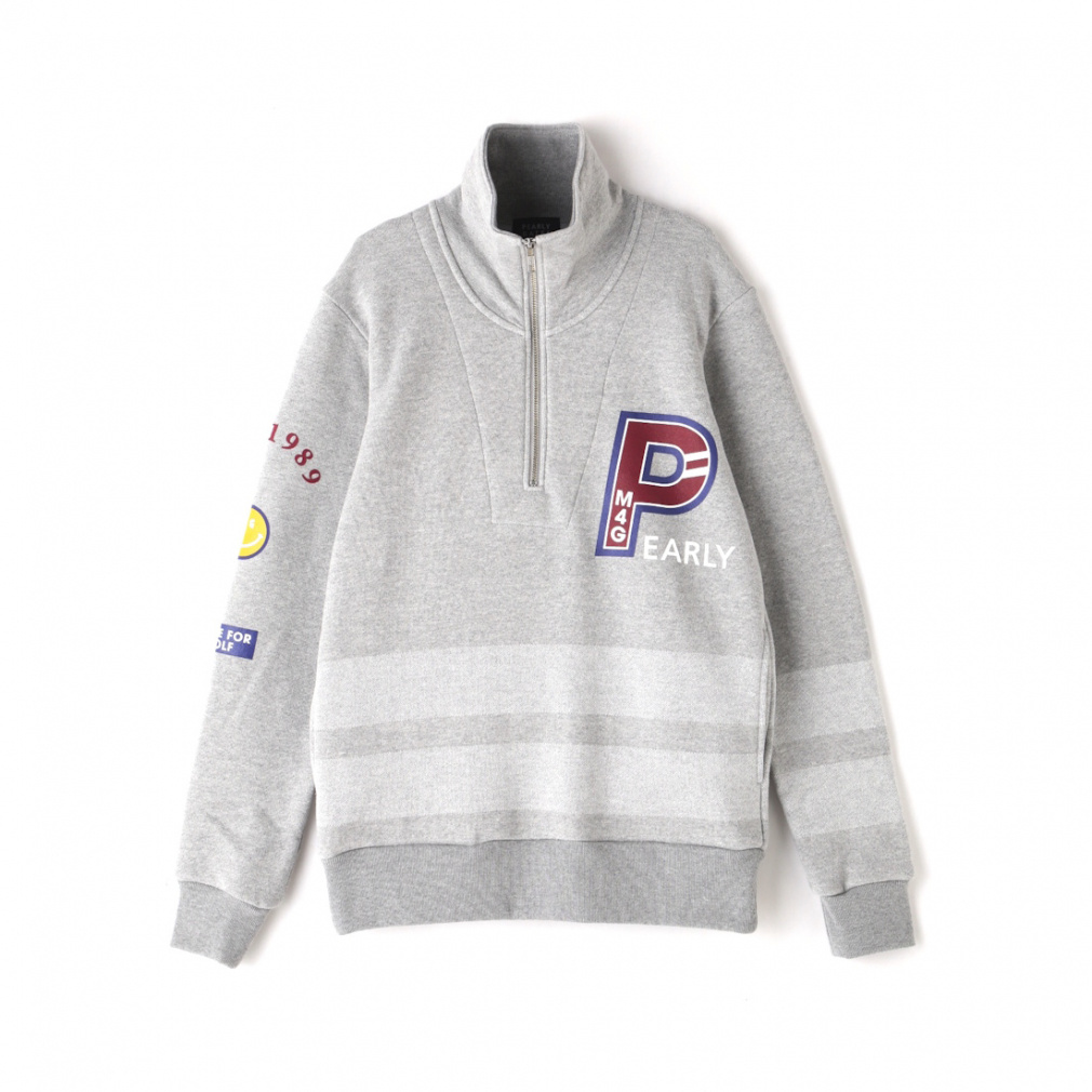 パーリーゲイツ ゴルフウェア 長袖トレーナー 秋 冬 タンデム裏毛