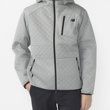 QUILTED FULL ZIP HOODIE 0124220003