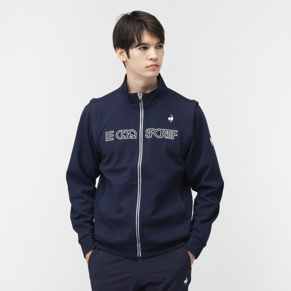 ルコックスポルティフ ゴルフ ゴルフウェア 長袖トレーナー 秋 冬 2WAYカットソー (LG5FSW02M) メンズ le coq sportif GOLF