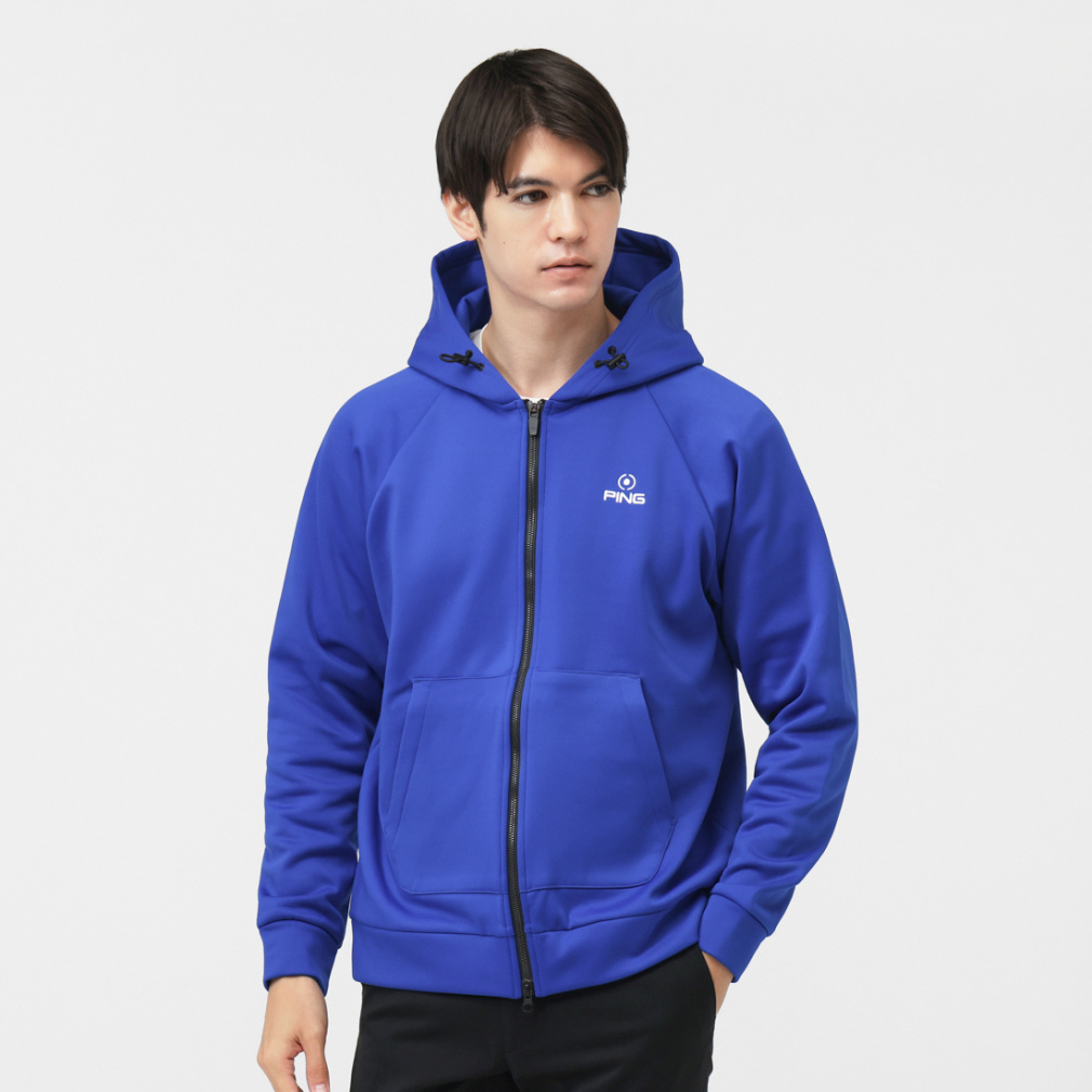 ピン ゴルフウェア 長袖トレーナー 秋 冬 24FW裏起毛フルジップ