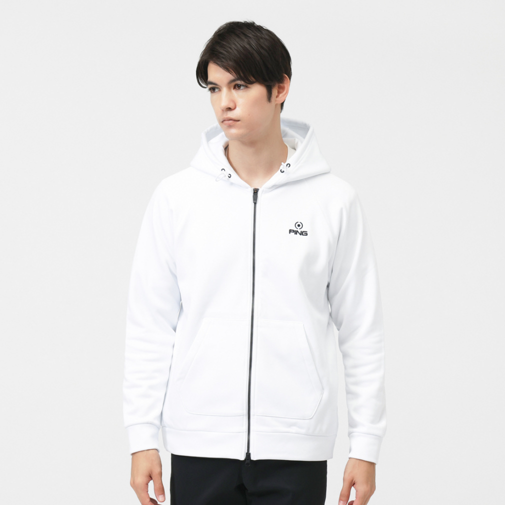 ピン ゴルフウェア 長袖トレーナー 秋 冬 24FW裏起毛フルジップ