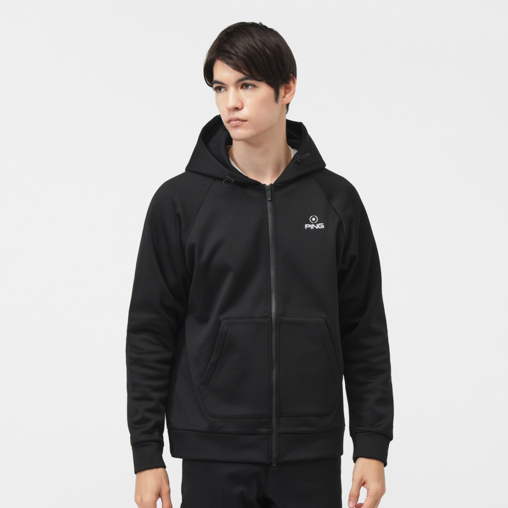 ピン ゴルフウェア 長袖トレーナー 秋 冬 24FW裏起毛フルジップ