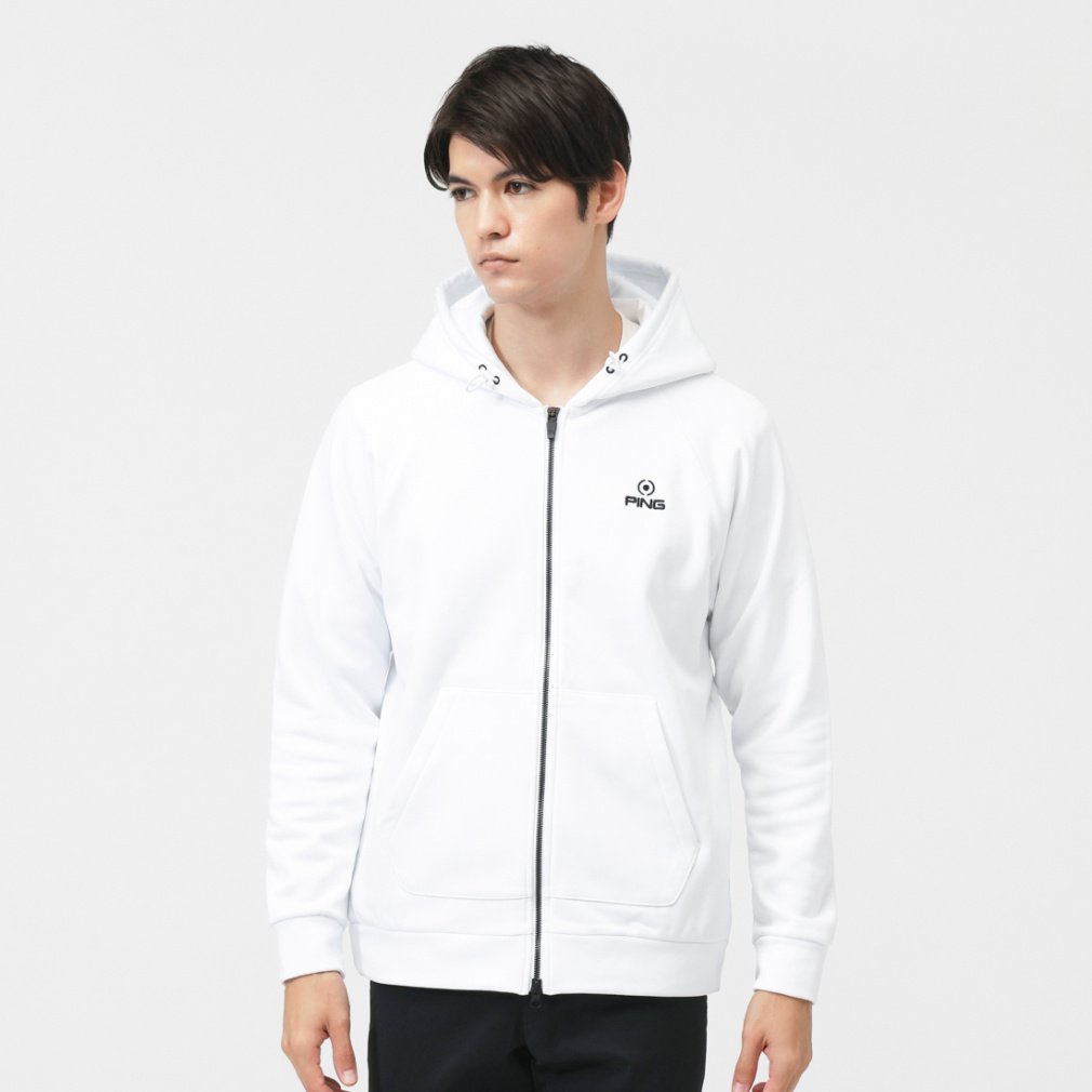 ピン ゴルフウェア 長袖トレーナー 秋 冬 24FW裏起毛フルジップ