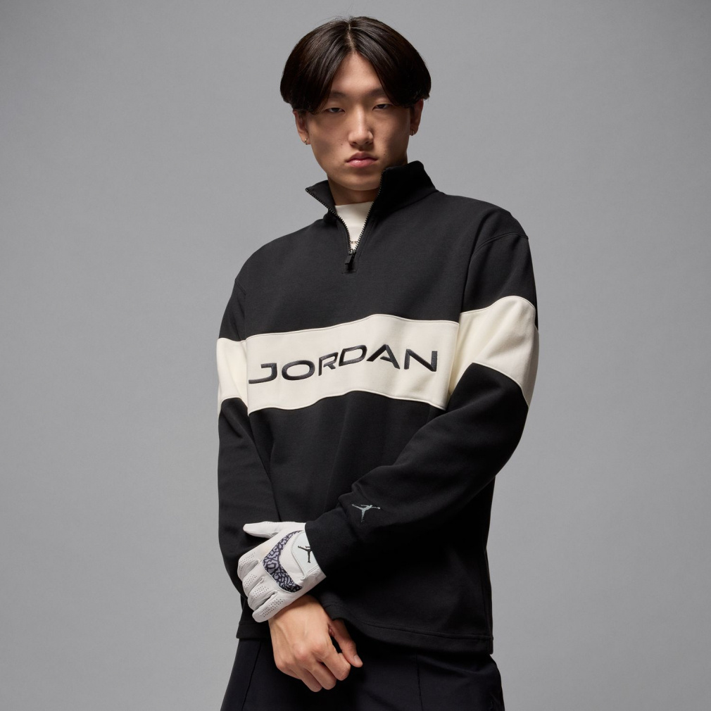 ジョーダン ゴルフウェア 長袖トレーナー 秋 冬 Dri-FIT 1/4ジップ