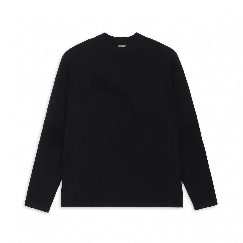 プーマ ゴルフウェア 長袖トレーナー 秋 冬 PF パフォーマンスBIGCATニットセーター (630417) メンズ PUMA