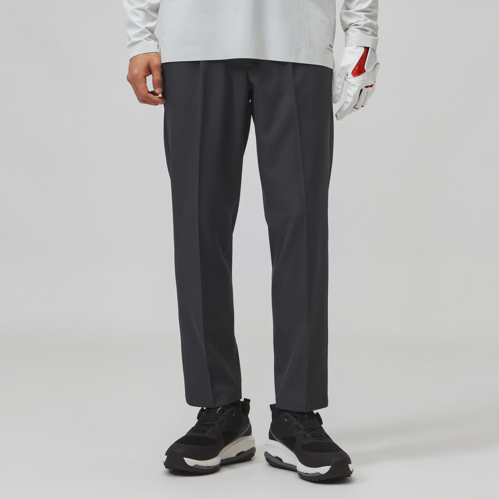 ワンタックロングパンツ TR-1P1916NT(ダークグレー-73cm)