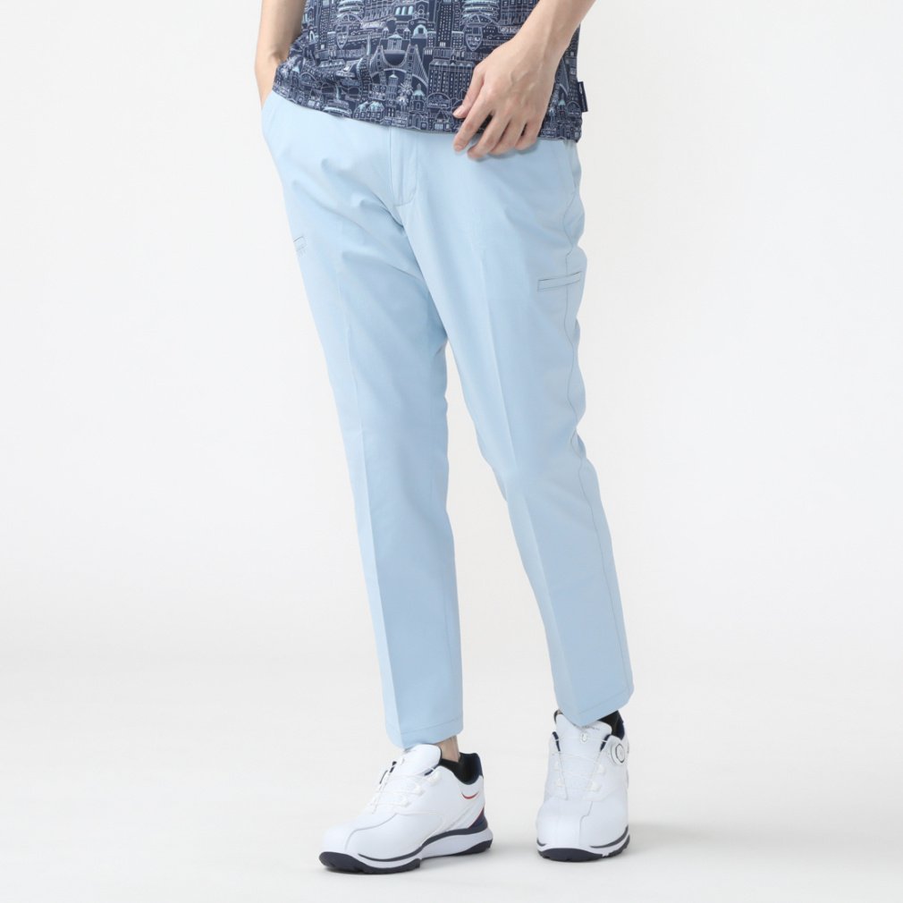 ティゴラ ゴルフウェア ロングパンツ 春 夏 多ポケットドビーテーパードクロップドパンツ カジュアル (TR-1P1074CP) メンズ TIGORA