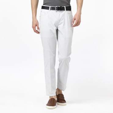 WHITE LABEL ドビーストレッチパンツストレート TR-1P1192NT