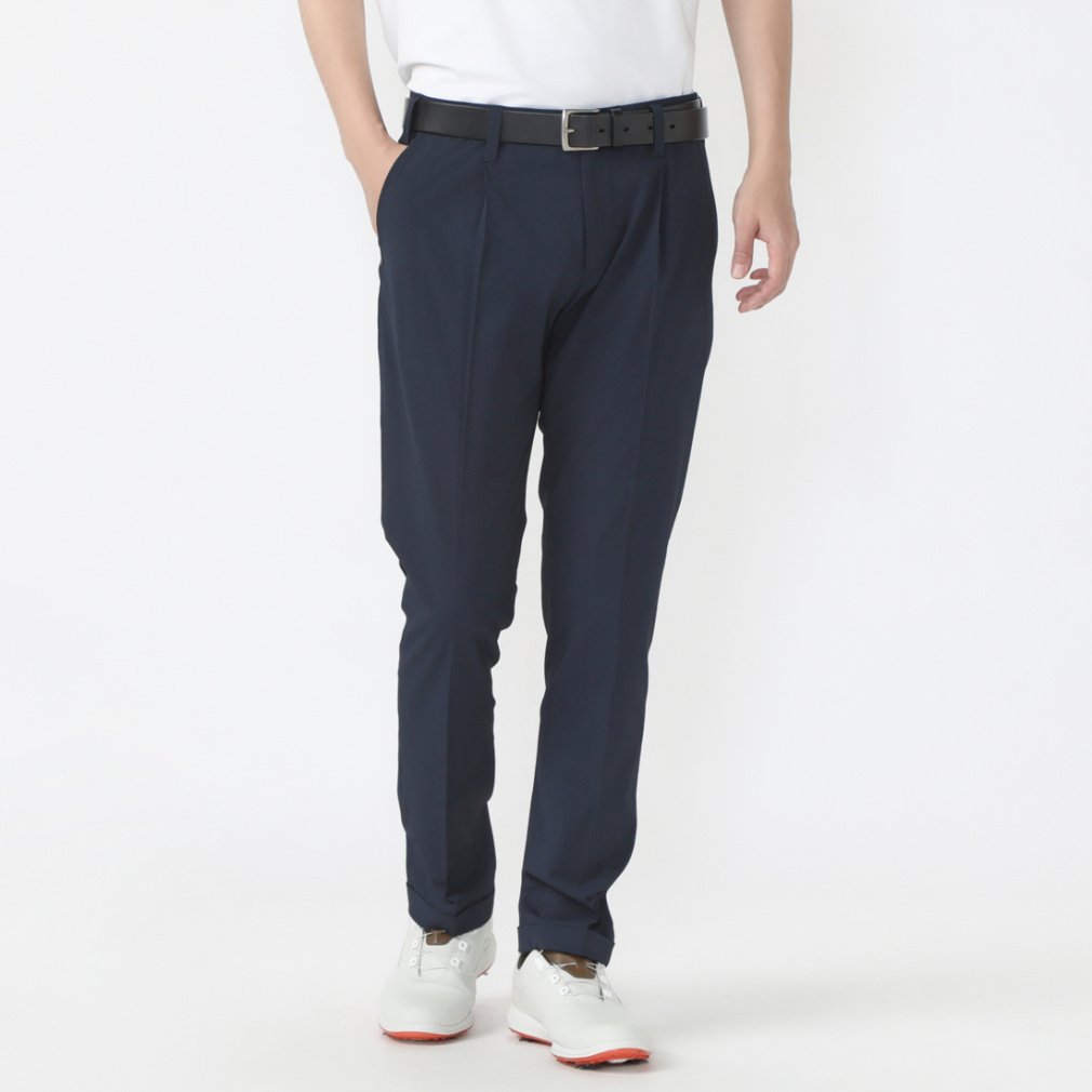 u[tBO StEFA XbNX H ~ MS PIQUE SINGLE PLEATED DRESS PANTS (BRG241M55) Y BRIEFING