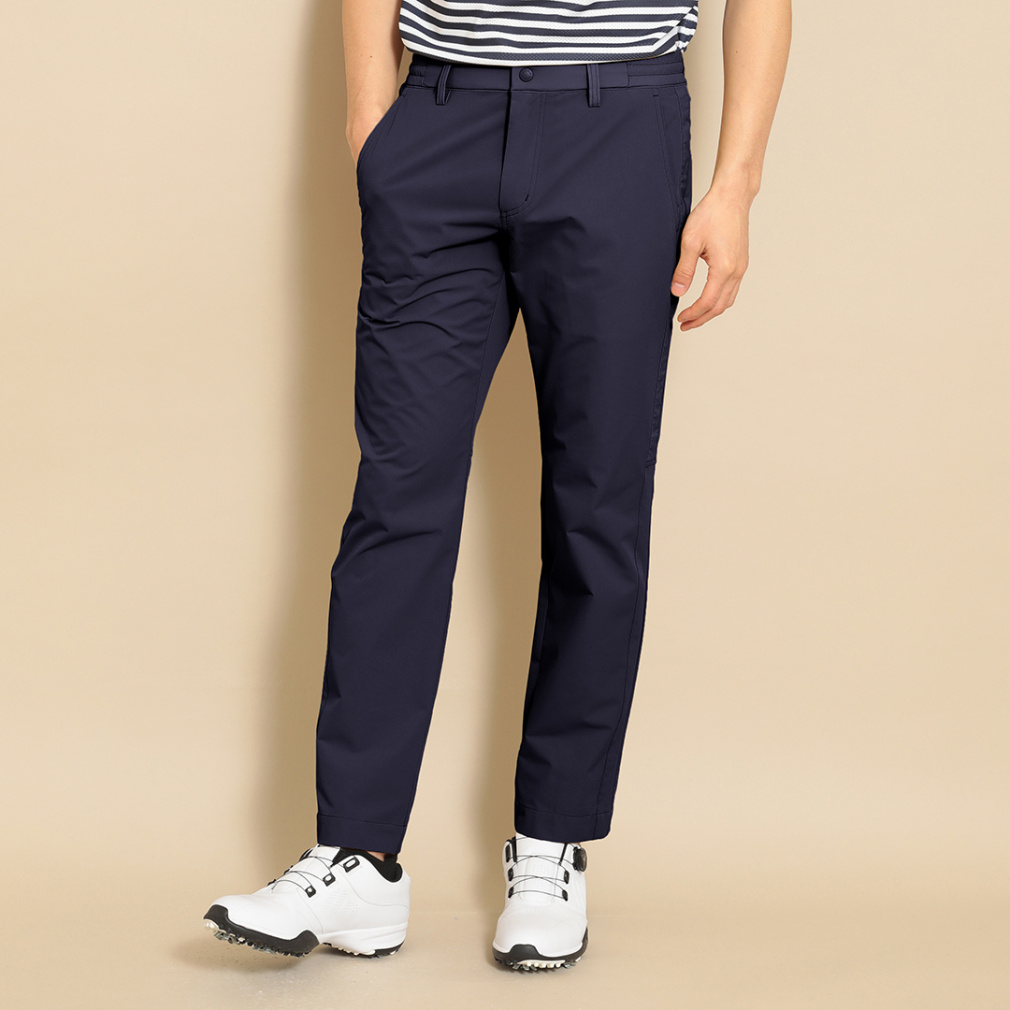 8WAYストレッチ二重織 パンツ(ネイビー-3XL)