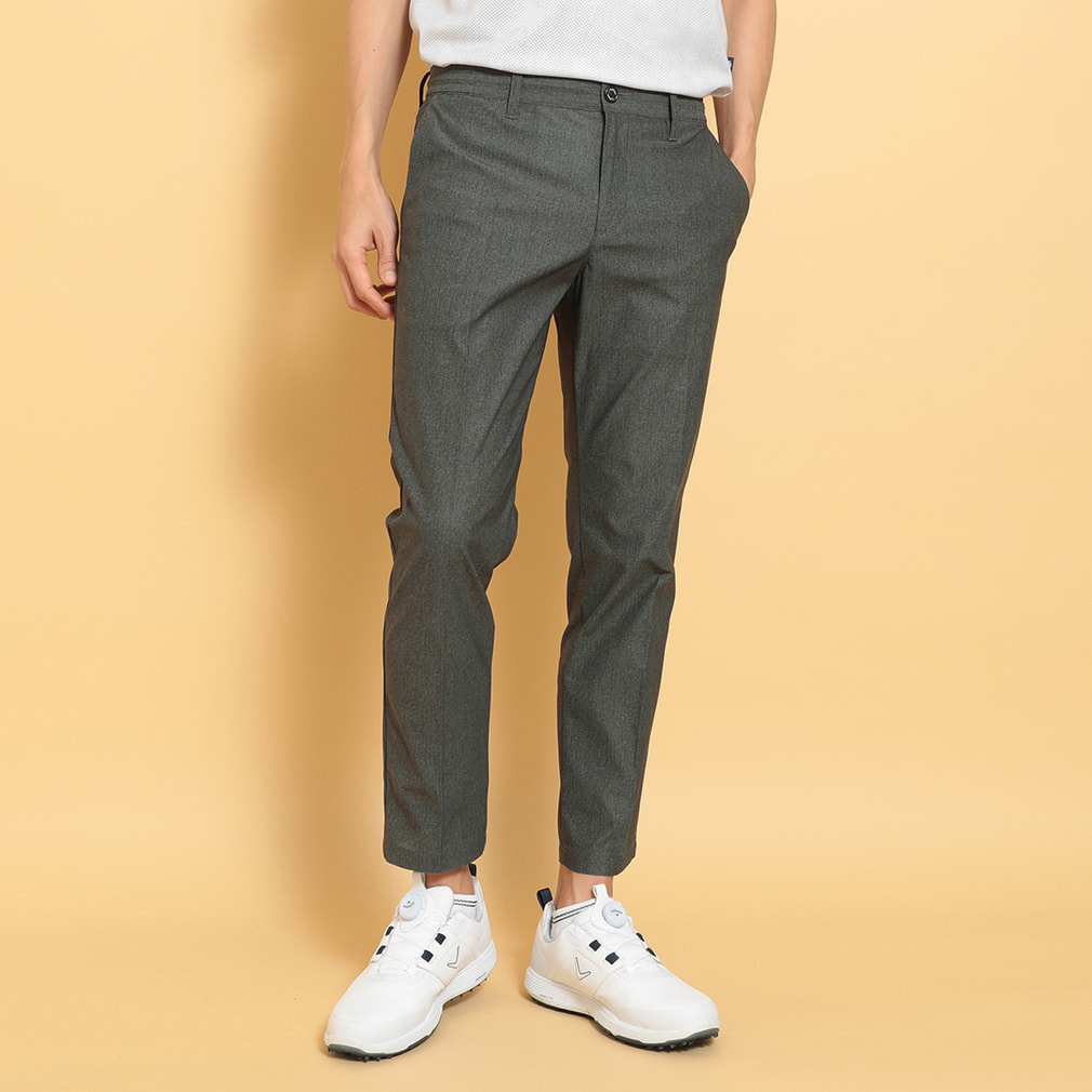 かざあなメランジプリントメッシュパンツ C25126110(カーキ-M)