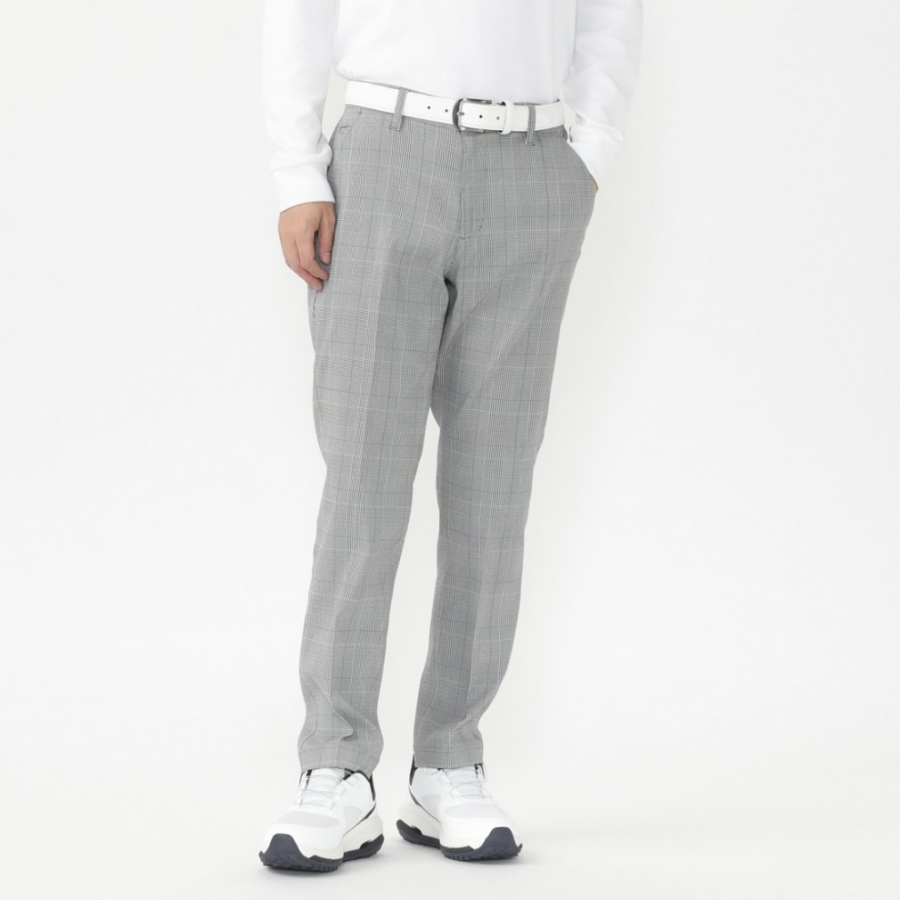 ティゴラ ゴルフウェア ロングパンツ 秋 冬 選べる丈調節パンツ チェックパンツ カジュアル (TR-1P1904NT) メンズ TIGORA