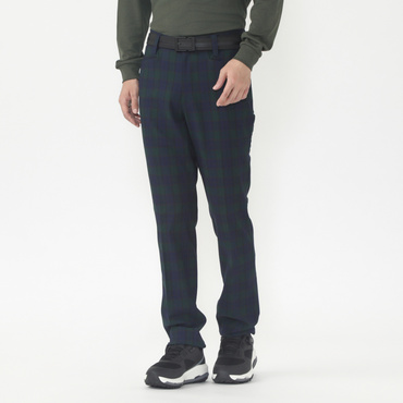 チェック柄テーパード チェック柄 撥水 ストレッチ UVカット 楽ラクウエスト TR-1P1694NT