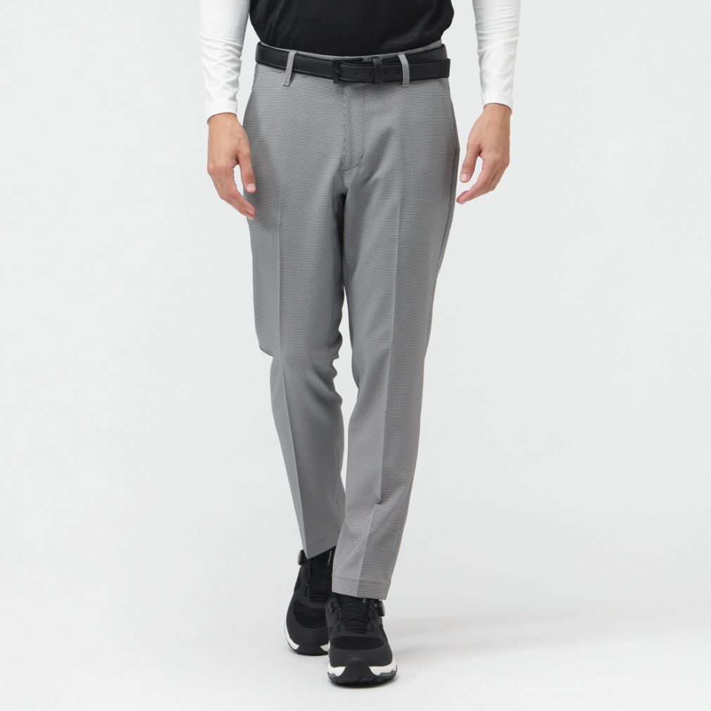 くるりと丈が調節できるパンツ テーパード TR-1P1725CP(ブラック×ホワイト-3XL)