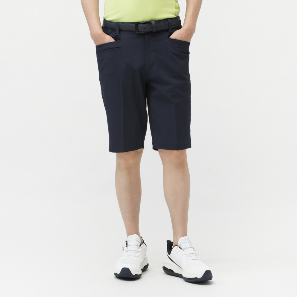 遮熱UVカットミニヘリンボンショートパンツ TR-1P1155SP(ネイビー-3XL　メンズ)