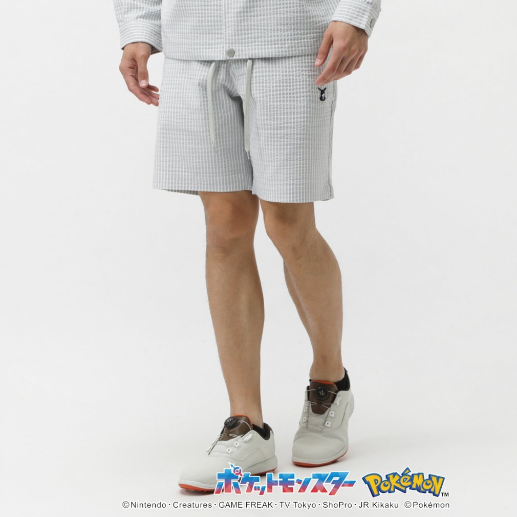 ポケモン】ピカチュウ C/Peサッカーストライプショートパンツ