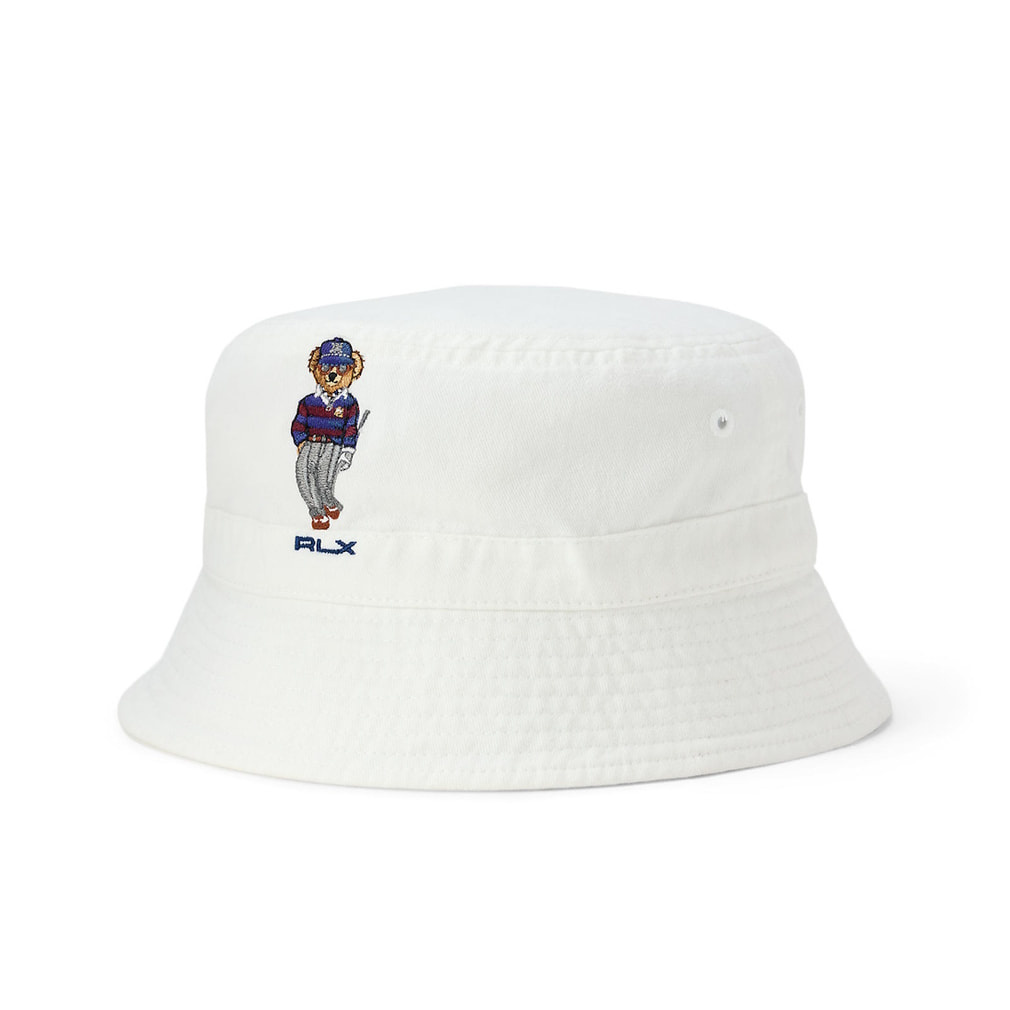 ファーム　美品！ラルフローレンバケットハット ラルフローレン ゴルフウェア キャップ 秋 冬 Polo ベア コットン