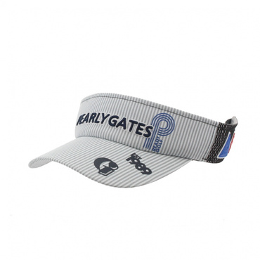 ストライプ柄柄ツイル×メッシュVISOR 0534287604