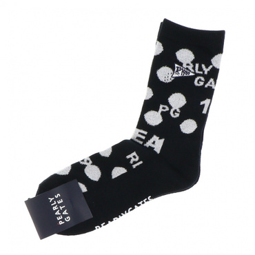 ボーダー ドット柄 ミディアム SOCKS