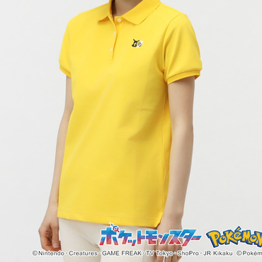 【ポケモン】ピカチュウ ボーダー調カノコ半袖ポロシャツ 0555160332