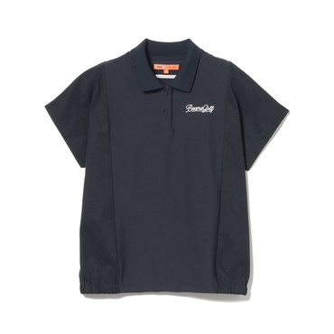 ORANGE LABEL / メッシュ切り替え 裾ギャザー ポロシャツ 8302037546