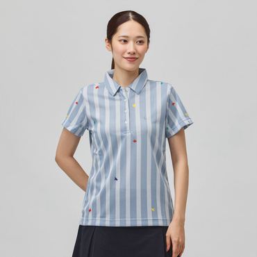 Peメッシュストライプニット 0556260911