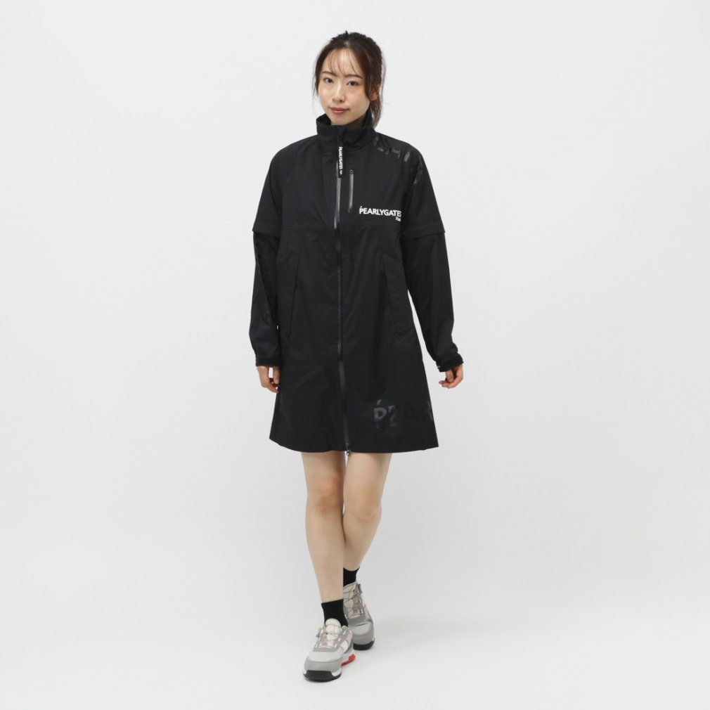 パーリーゲイツ レディース ゴルフウェア レインウェア 春 夏 NYストレッチタフタ3L レインワンピース (0535988414) PEARLY GATES