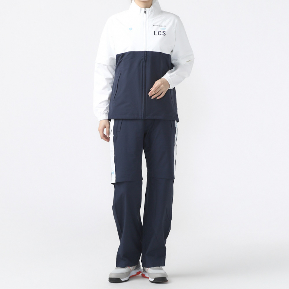 ルコックスポルティフ ゴルフ レディース ゴルフウェア レイン上下セット 春 夏 ストレッチフォーサー レインウェア (QGWXJH00W) le coq sportif GOLF