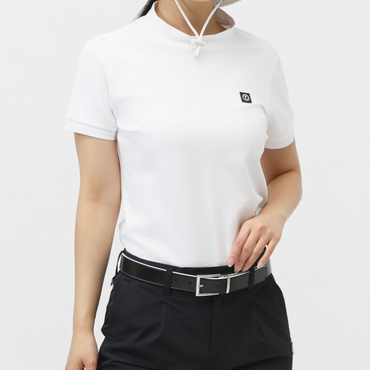 T.超長綿コットン半袖モックシャツ 日本製生地 TR-1H2215H