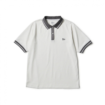 GFW SS STRIPE COLLAR POLO WHI 14859855