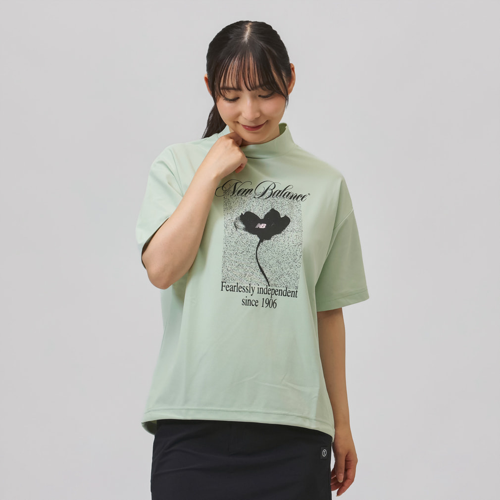 ニューバランス レディース ゴルフウェア 半袖シャツ 秋 冬 H/SLEEVE