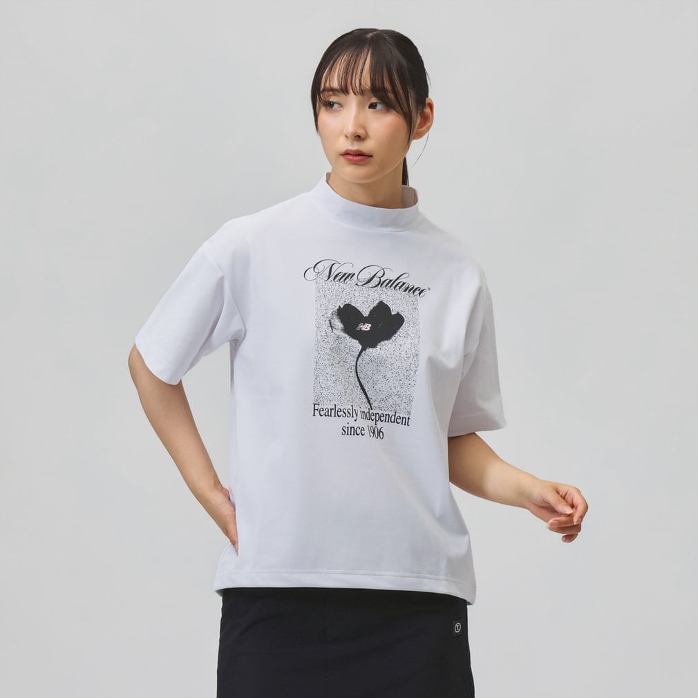 ニューバランス レディース ゴルフウェア 半袖シャツ 秋 冬 H/SLEEVE