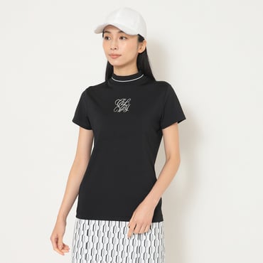 ストレッチスムース半袖モックネックシャツ C25234202