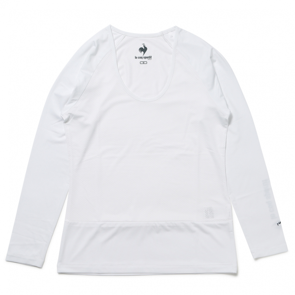 ルコックスポルティフ ゴルフ レディース ゴルフウェア 長袖インナーシャツ 春 夏 【ストレッチフォーサー】メッシュアンダーシャツ (QGWXJM01) le coq sportif GOLF