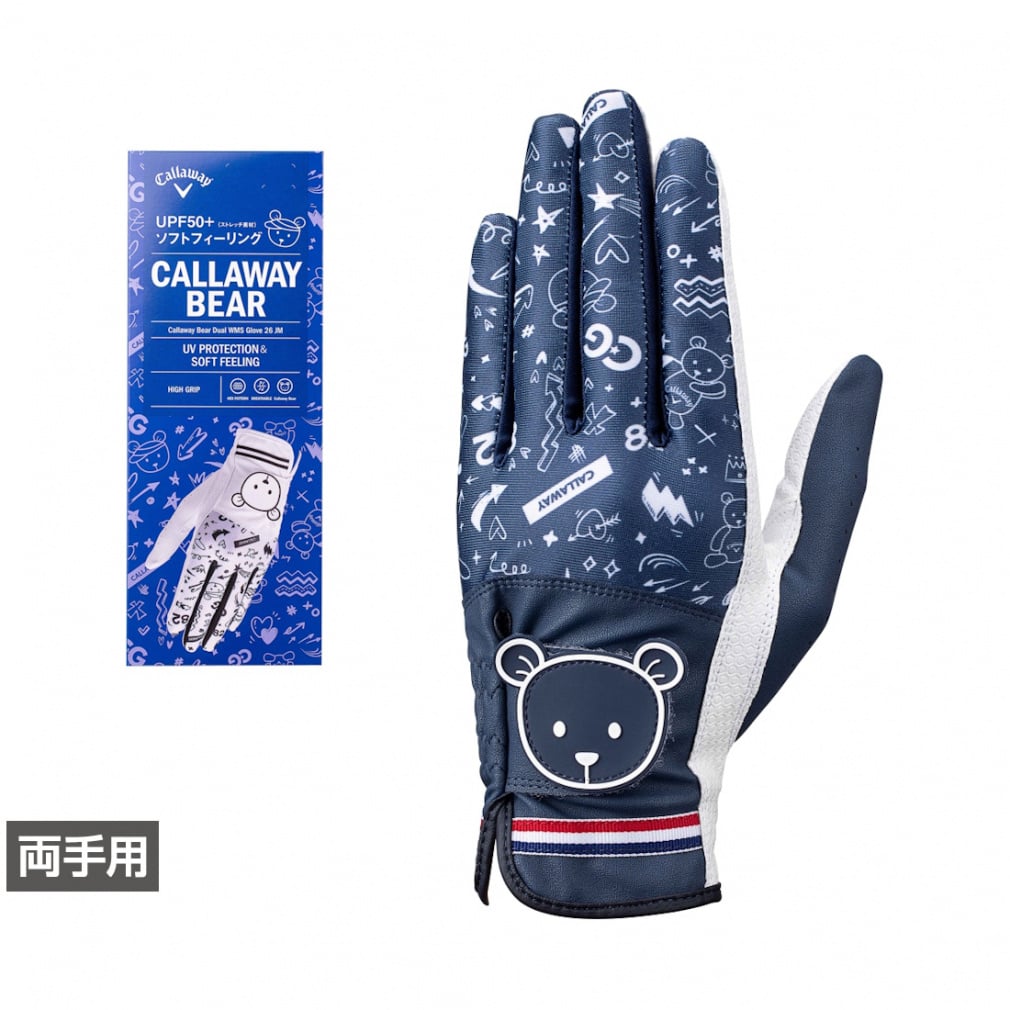 キャロウェイ レディース ゴルフグローブ Bear Dual Glove Womens 26