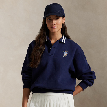 Polo ベア フリース ロングスリーブ ポロシャツ SS25-2615