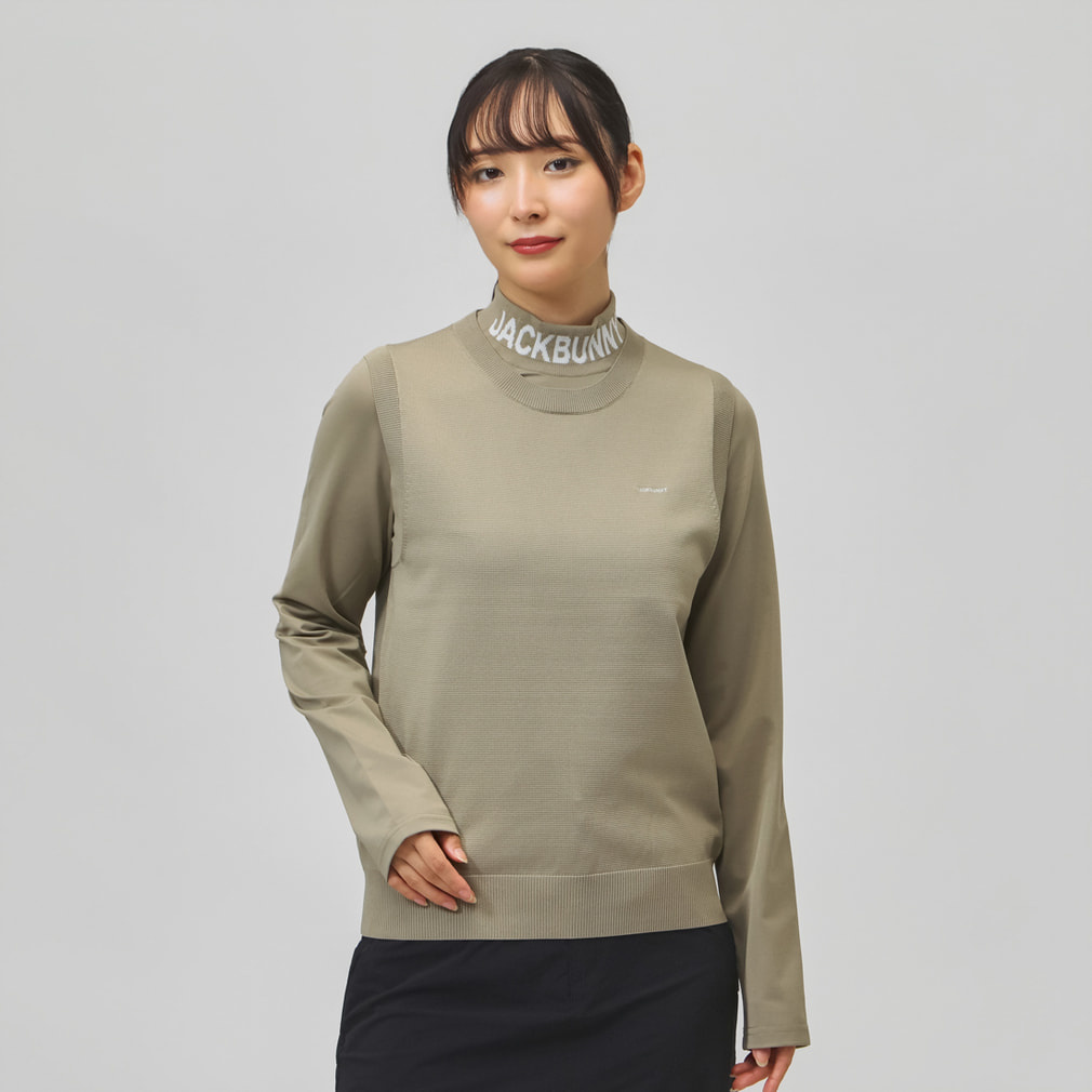 ジャック バニー レディース ゴルフウェア 長袖シャツ 秋 冬 【3WAY